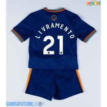 Camisa de time de futebol Newcastle United Tino Livramento #21 Replicas 3º Equipamento Infantil 2025-26 Manga Curta (+ Calças curtas)